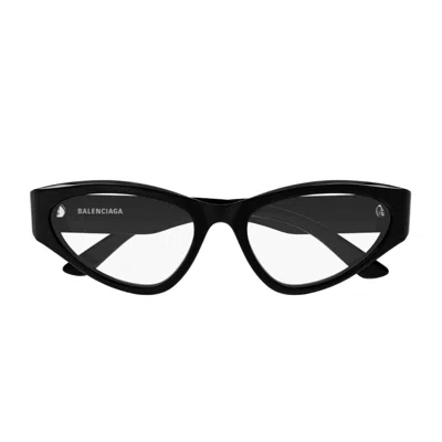 Balenciaga Bb0391o Linea Everyday Eyeglasses In Black