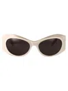 Balenciaga Black Acetate Sunglasses In Grey-grey-grey