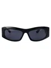 Balenciaga Bb0395s Sunglasses In Blue-blue-blue