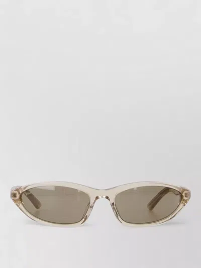 Balenciaga Bb0402s Sunglasses Acetate Round Tinted Frame In Gray