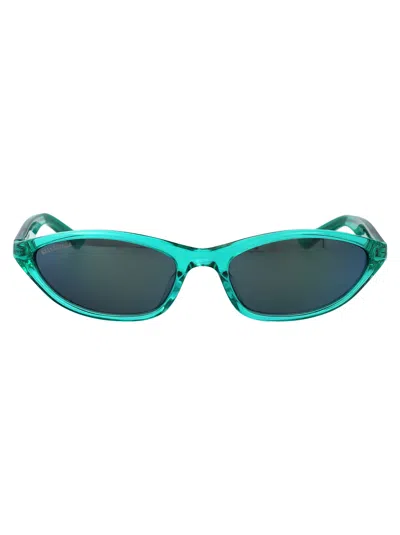 Balenciaga Bb0402s Sunglasses In Green-green-green