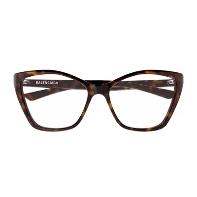 Balenciaga Bb0405o Linea Everyday Eyeglasses In Brown