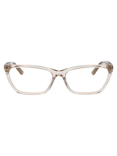 Balenciaga Bb0406o Glasses In Beige-beige-transparent