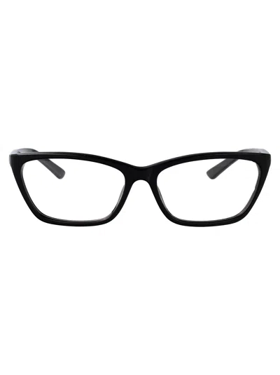 Balenciaga Bb0406o Glasses In Black-black-transparent