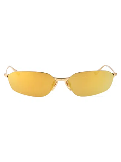 Balenciaga Bb0412s Sunglasses In Gold-gold-gold