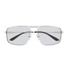 Balenciaga Bb0418sk Tag 2.0 Linea Everyday 004 Silver Grey Glasses In Gray