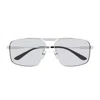 Balenciaga Bb0418sk Tag 2.0 Linea Everyday 004 Silver Grey Glasses In Gray