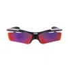 Balenciaga Bb0420s Turbo-linea Extreme 002 Black Violet Sunglasses In Multi