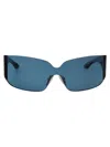 Balenciaga Blue-blue-blue Nylon Sunglasses In Blue