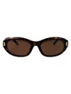 Balenciaga Round Sunglasses Bb0434 Sk 002 In Brown