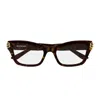 Balenciaga Bb0435o Linea Everyday 002 Havana Glasses In Brown