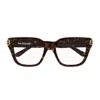 Balenciaga Bb0437o Linea Everyday 007 Havana Glasses In Brown