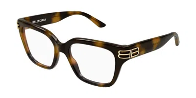 Balenciaga Bb0437o Women's Glasses, Tortoiseshell, Size 54 In Brown
