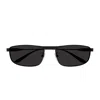 Balenciaga Bb0451s Tag 3.0 Linea Everyday 001 Black Grey Sunglasses In Black