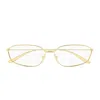 Balenciaga Bb0453o Editorial Linea Everyday Eyeglasses In Gold