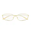 Balenciaga Bb0453o Editorial Linea Everyday Eyeglasses In Gold