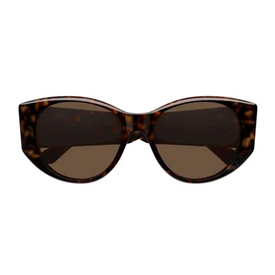 Balenciaga Bb0455s Linea Extreme 002 Havana Brown Sunglasses