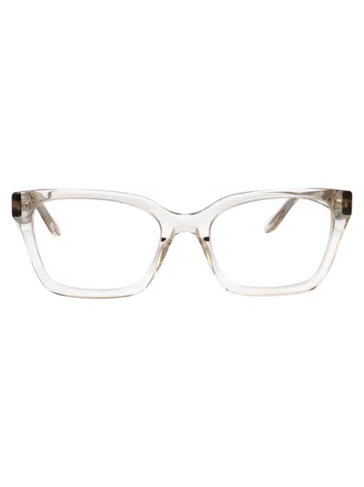 Balenciaga Bb0501o Clear Acetate Eyeglasses In Gold
