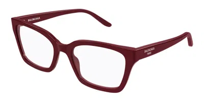 Balenciaga Bb0501o Women's Glasses, Burgundy, Size 55