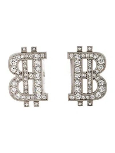 Pre-owned Balenciaga B-coin Earrings In Multicolor