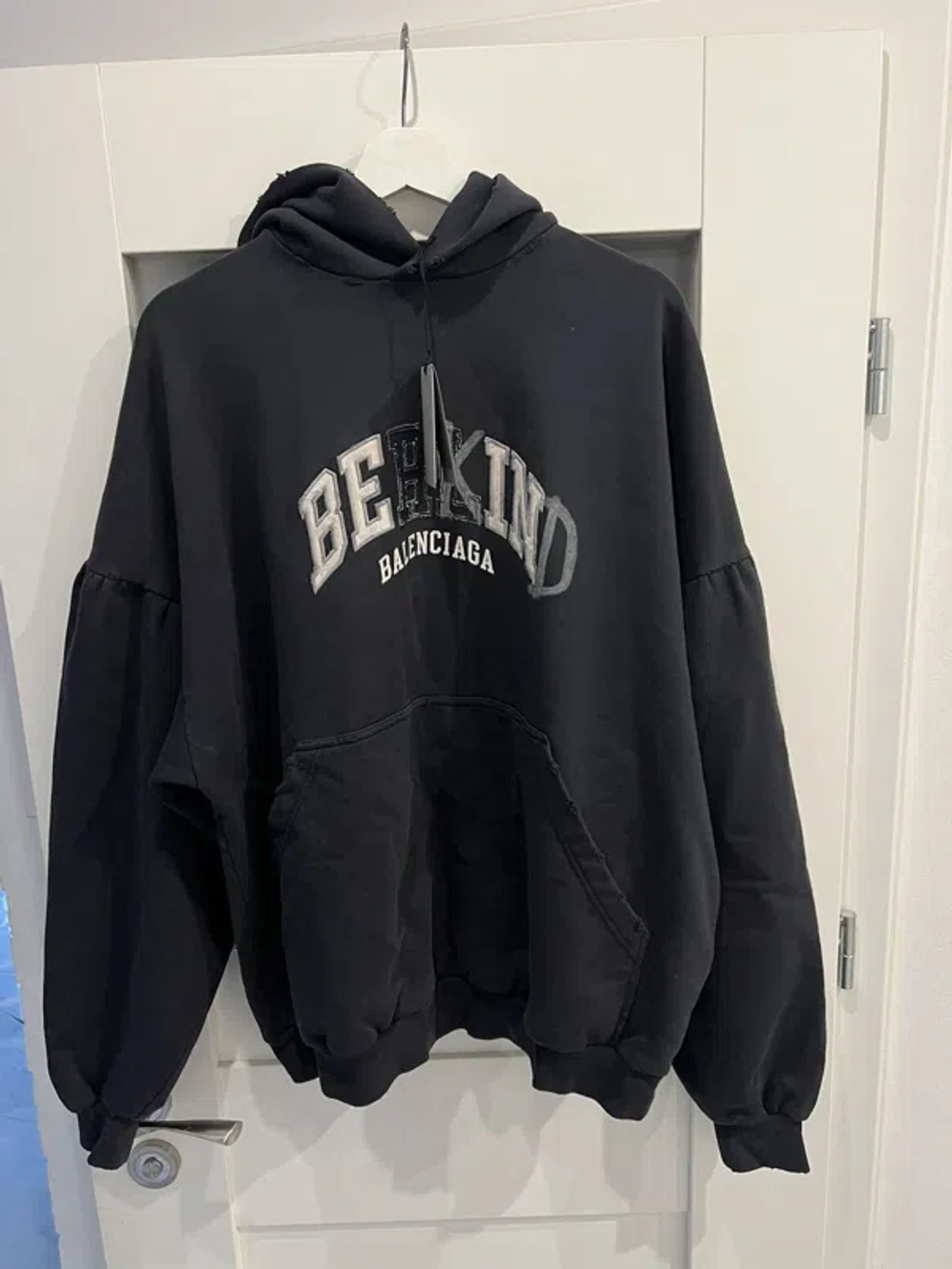 balenciaga-be-kind-hoodie-navy