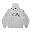Balenciaga Be Kind Round Hoodie Oversized 'grey' In Gray