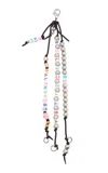 Balenciaga Beaded Bracelet-style Keyring In Multi