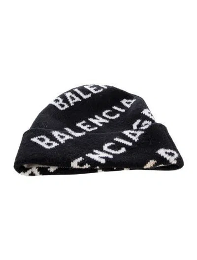 Pre-owned Balenciaga Beanie In Black
