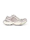 Balenciaga Women Beige And Grey Stapler Sneakers In Neutral