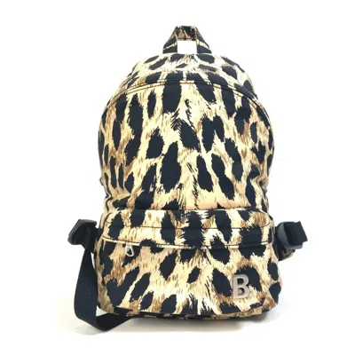 Pre-owned Balenciaga Beige Black Nylon Backpack () In Multi