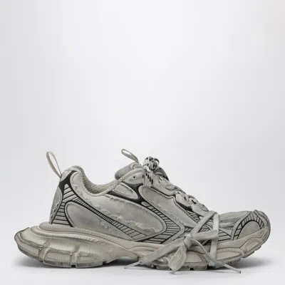 Balenciaga 3xl Destroyed Canvas Sneakers In Grey