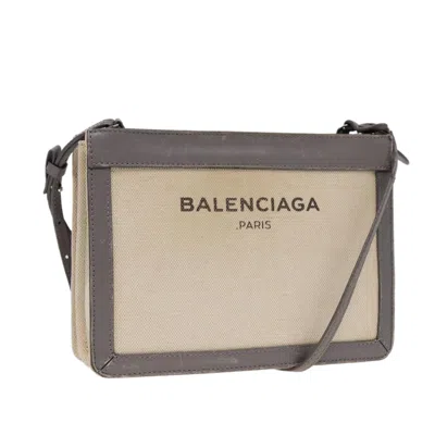 Pre-owned Balenciaga Beige Canvas Shoulder Bag ()