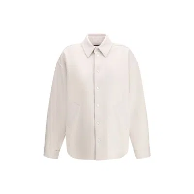 Balenciaga Beige Cashmere Women's Shirt In Sand