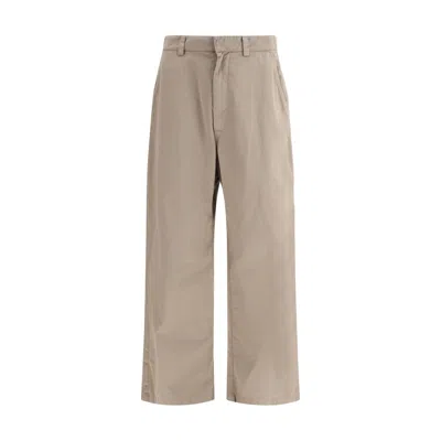 Balenciaga Beige Cotton Casual Pants In Neutral