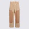 Balenciaga Straight Trousers Contrast Panels In Nude