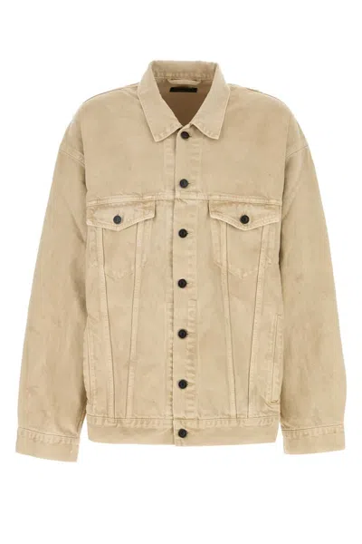 BALENCIAGA BALENCIAGA BEIGE DENIM JACKET