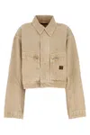 Balenciaga Women Workwear Crop Jacket In Brown