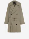 Balenciaga Beige Double-breasted Coat In Gold