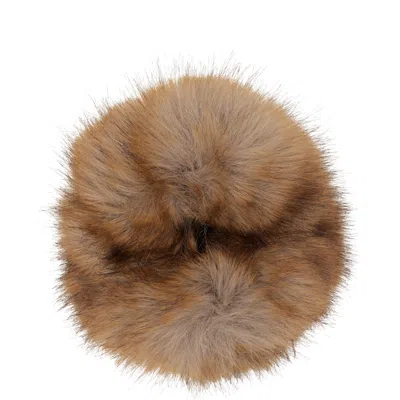 Balenciaga Beige Holli Faux Fur Scrunchie In 2012 Beige