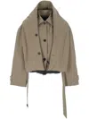 Balenciaga Deconstructed Cotton Twill Trench Coat