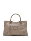Balenciaga Beige Le City Medium Satchel In Beige