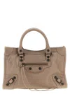 Balenciaga Beige Le City Satchel In Nude