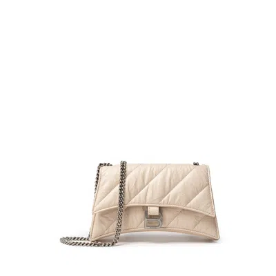 BALENCIAGA BEIGE LEATHER SHOULDER BAG