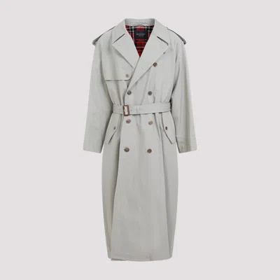 BALENCIAGA BEIGE MILITARY COTTON COAT