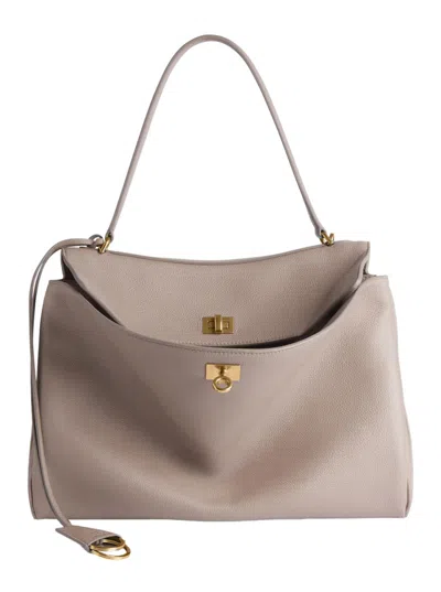 Balenciaga Beige Rodeo Small Handbag In Sand