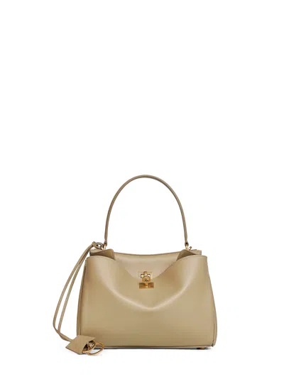Balenciaga Beige Small Rodeo Handbag In Sand