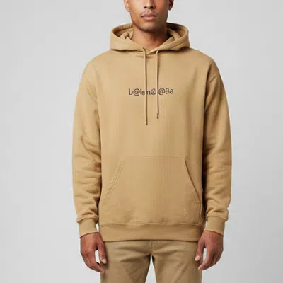 Pre-owned Balenciaga Beige Symbolic Logo Cotton Knit Hoodie Xs In Sand