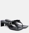 Balenciaga Bel Air Buckled Leather Sandals In Black
