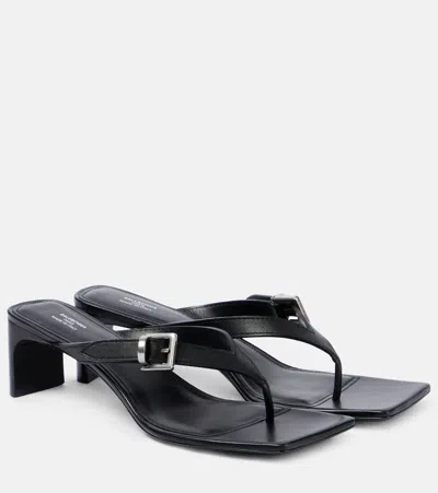 BALENCIAGA BEL AIR 50 LEATHER SANDALS
