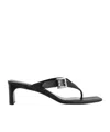 Balenciaga Bel Air Buckled Leather Sandals In Black